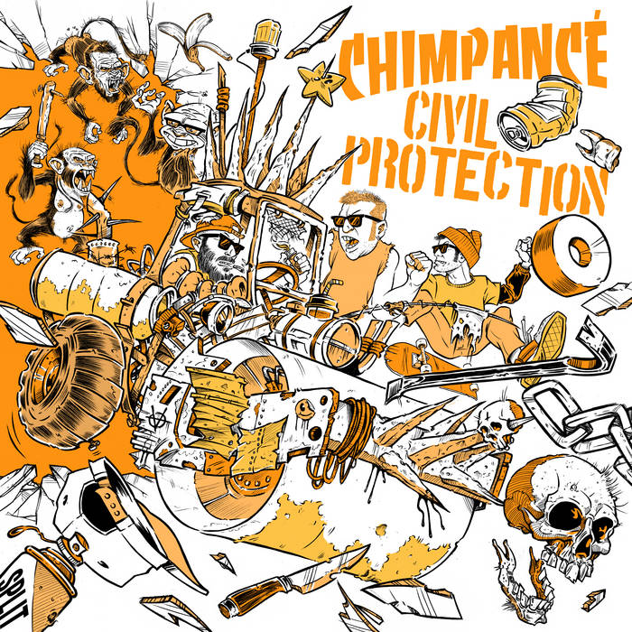 Split 12” Civil Protection / Chinpancé